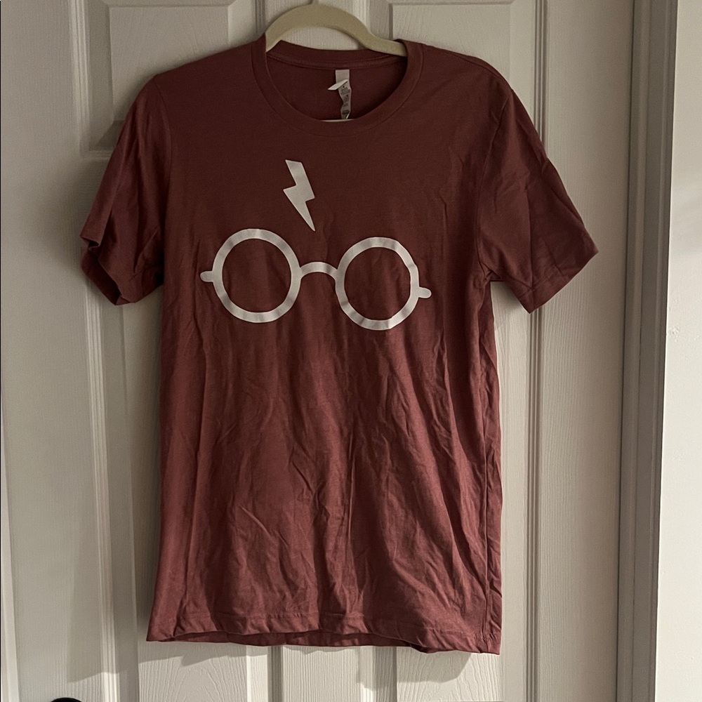 Bella Canvas Maroon T-Shirt with White Graphic